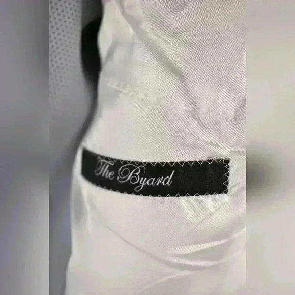 PAUL SMITH Beige White Cotton Stripe Seersucker Summer Slim Suit 44R Italy - Picture 7 of 8